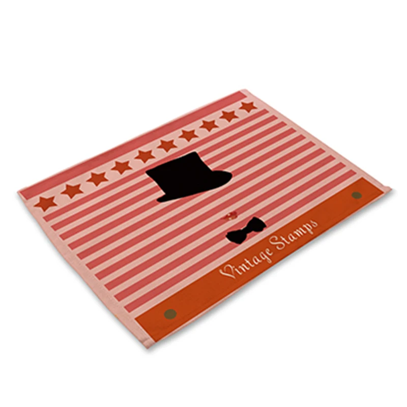 Винтажные марки настольные салфетки для стола домашний ужин полиэстер коврик