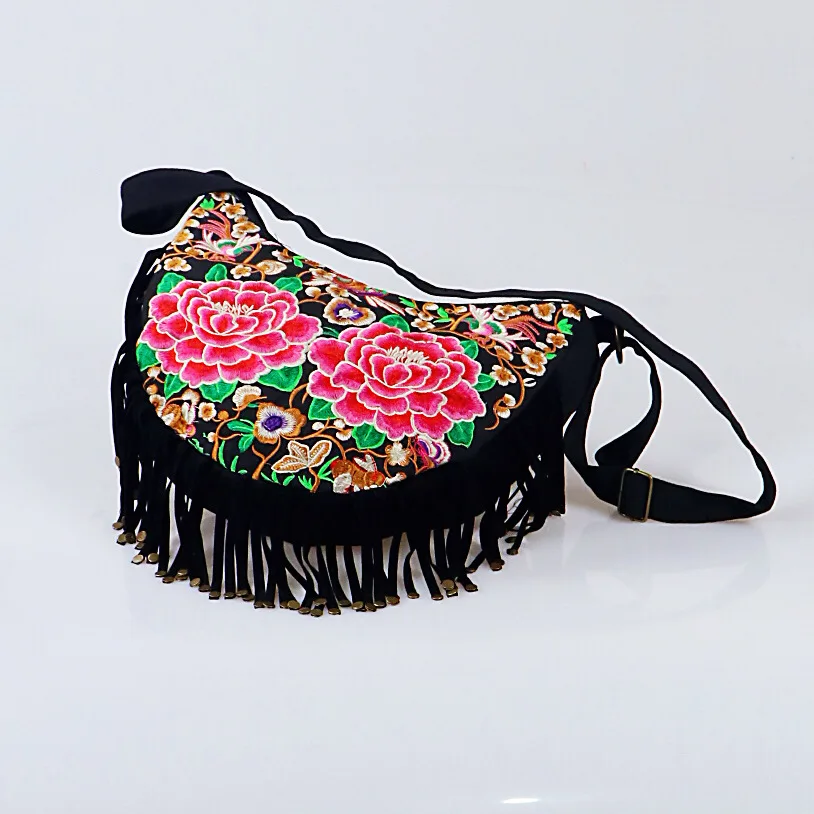 Винтаж вышивка ручной работы Gypsy Boho богемное сумки Для женщин сумка через плечо