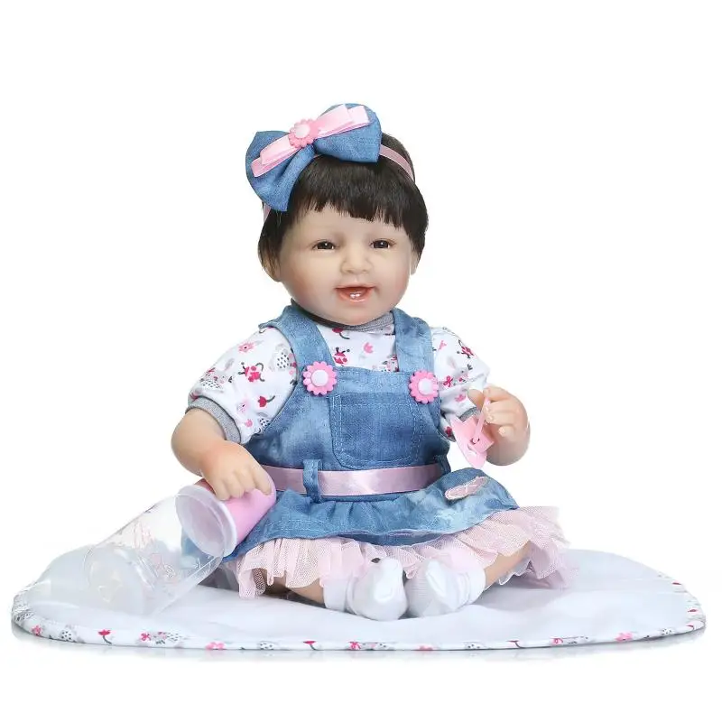 Фото 40 см Милые силиконовые куклы для новорожденных npkколлекционная кукла девочек