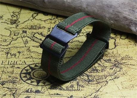 C Black buckle Дизайн, различные цвета, сверхпрочный нейлоновый ремешок для часов NATO ZULU 20 21 22 мм, полосатый эластичный ремешок для часов - Цвет ремешка: C Black buckle