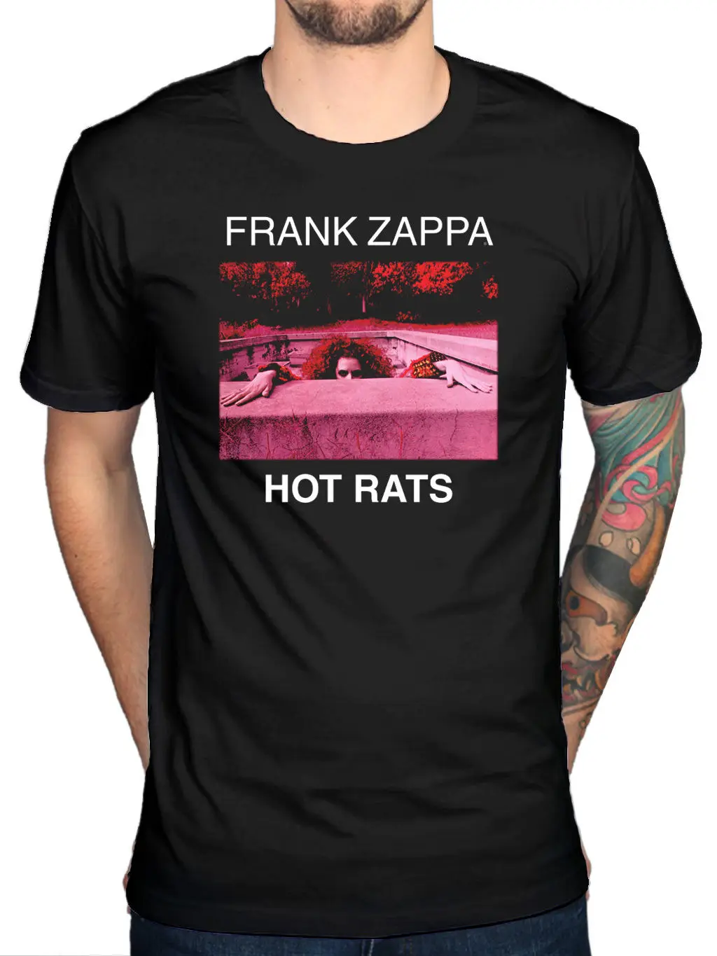 Официальный Frank Zappa Горячая крыс футболка с изображением обложки альбома Джаз рок