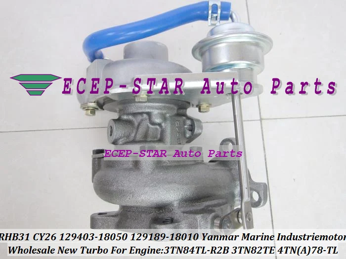 RHB31 CY26 MY61 VA 110021 129403 -18050 129189 -18010 Турбокомпрессор для Yanmar Marine Industriemotor 3TN82TE 3TN84TL 4TNA78-TL