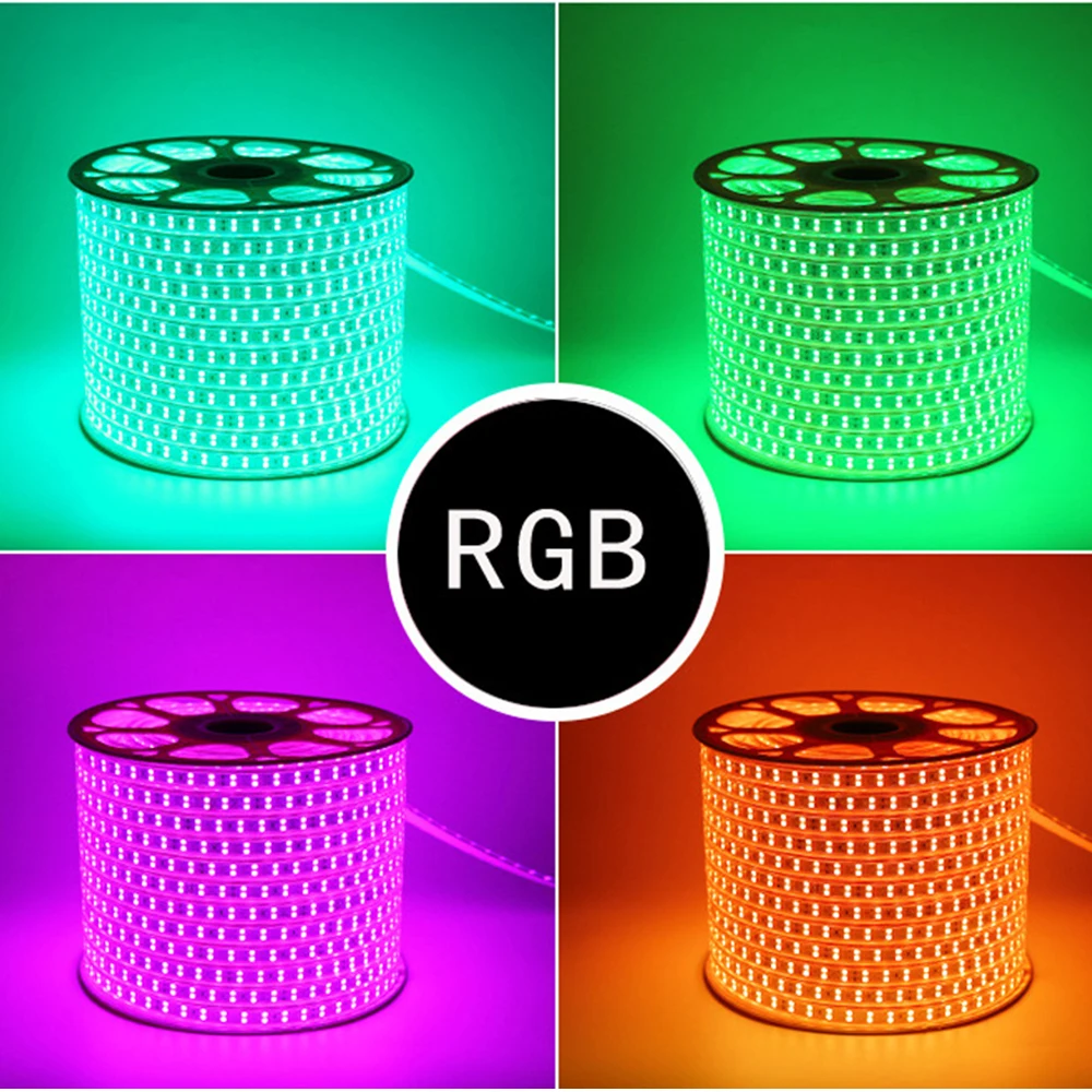 5050 RGB Ленточные светодиодные светильники Рубан LED 120LED/м 60LED/м 5 м 10 высокого