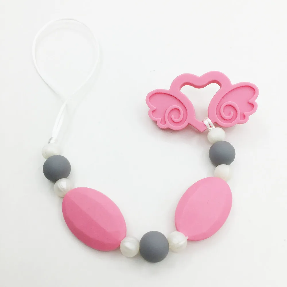 Силиконовый зажим для прорезывания зубов с жирафом игрушка-прорезыватель