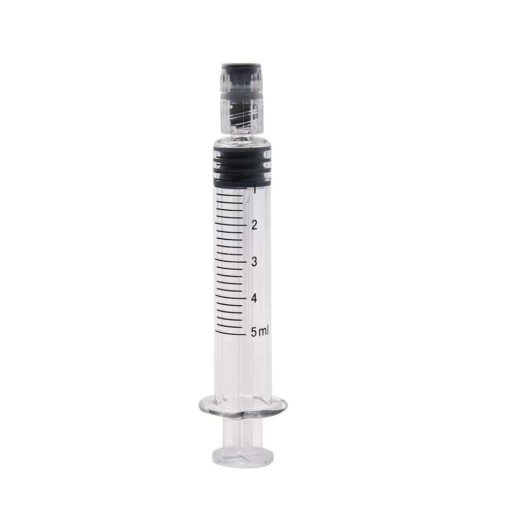 HONEYPUFF 1 мл 2,25 мл 3,5 мл типы стеклянных шприцов для КБР Vape картридж одноразовый инжектор КБР масляный шприц инжектор Cartri - Цвет: 5ML