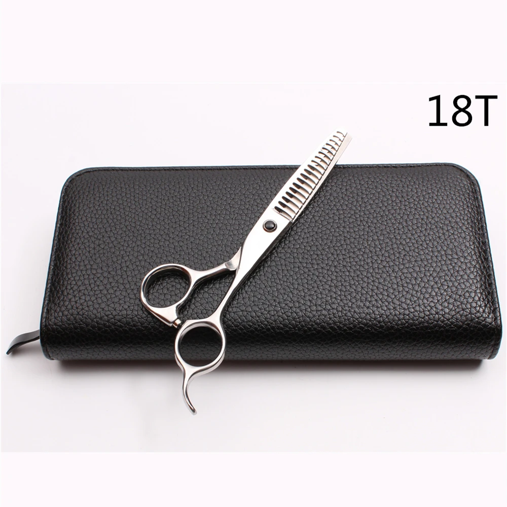 6.0&quot 17cm Engraving Logo Thinning Scissors 18 Teeth Haircuts Styling Tool Hairdressing Supplies Professional Hair C2004 | Красота и