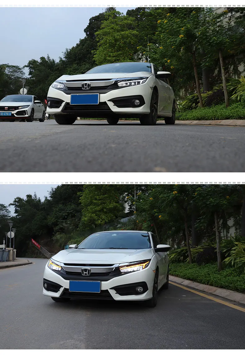 Автомобильный Стиль светодиодный фары- чехол для Honda civic чехол для Civic светодиодная фара двойной луч H7 спрятал bi Xenon объектива