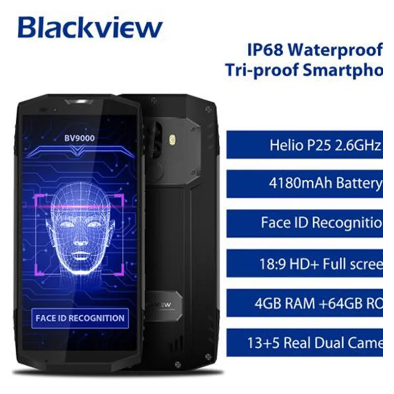 В наличии! Blackview BV9000 IP68 Водонепроницаемый 4 аппарат не привязан к оператору