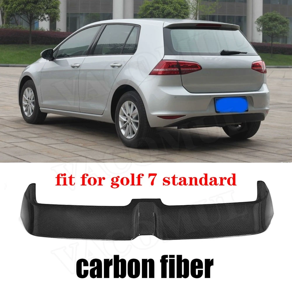 standard carbon MK7 7,5 углеродное волокно задний спойлер на крышу для VW Golf 7 7,5 VII MK7 стандарт GTI R- FRP O стиль задний багажник крылья - Цвет: standard carbon