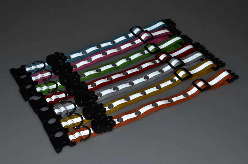 Новое поступление G04 светящийся нейлоновый щенок ошейник для кошек с драгоценным