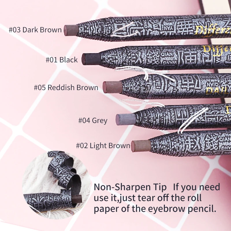 Новый карандаш для бровей студия татуировки pull 1818 черная трубка разрывающий
