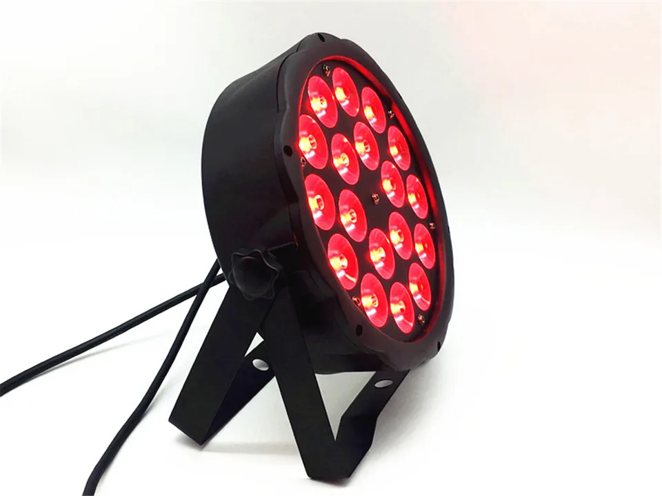10 единиц/лот 18X12 Вт RGB + УФ 4 в 1 16 бит Светодиодная лампа для ночного освещения