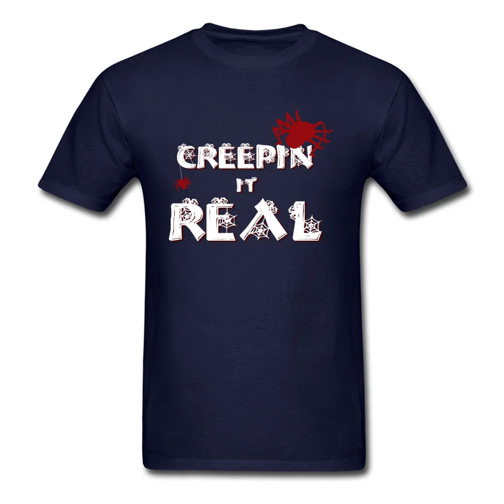 Футболка Creepin It Real футболка на Хэллоуин одежда с принтом паука Мужская буквенным