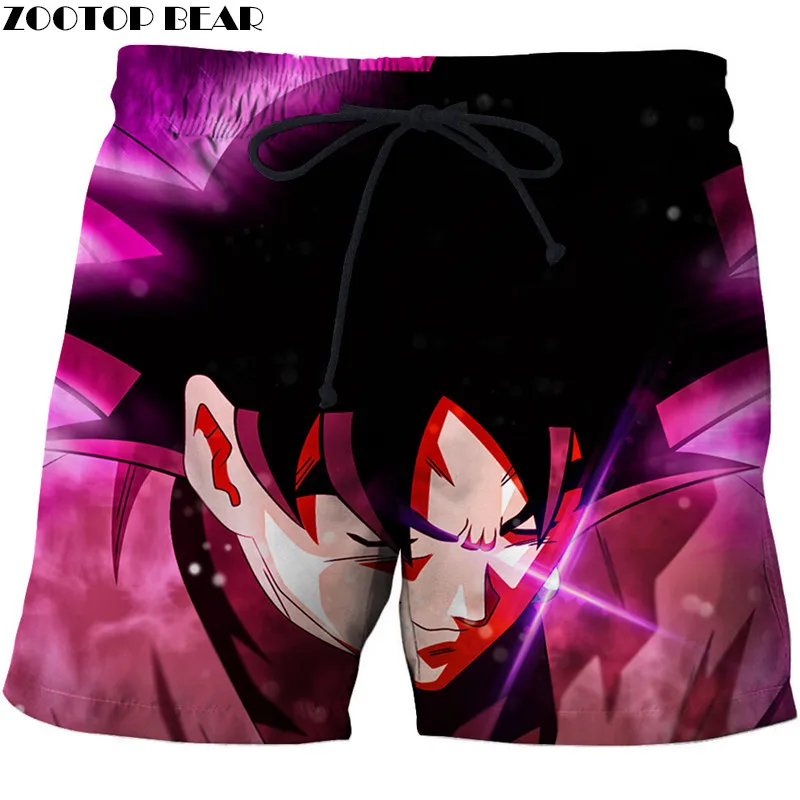 

Hot Sell Swimsuit Men T-Short Summer Cool Breathable Quick Dry Beach Casual Board ShortsDragonBall GOKU NEW 3D Print ZOOTOP BEAR