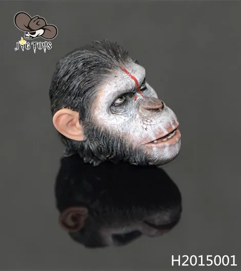 JG TOYS H2015001 Восстание планеты обезьян Цезарь голова Лепка для 1" Коллекционная Фигурка DIY