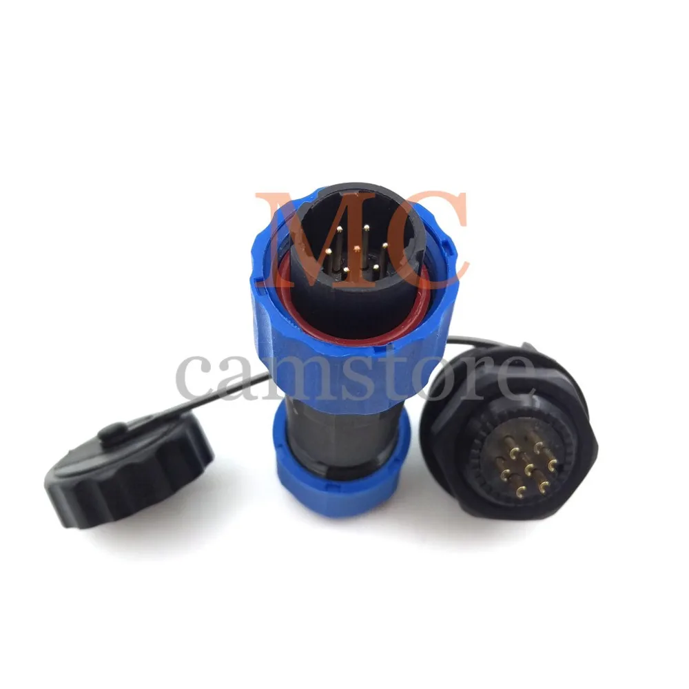 Водонепроницаемый 57-контактный разъем SD16 гнездовой и 7-контактный Штекерный IP68