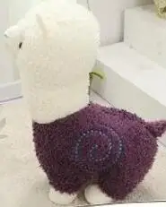 purple Альпака/трава грязи лошадь/лама pacos плюшевые игрушки милые дети подарки на день рождения влюбленных подарок 1 шт - Цвет: purple