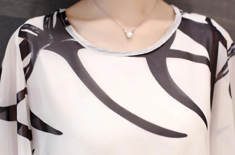 Женская шифоновая футболка летняя с принтом большого размера|t-shirt women summer|women