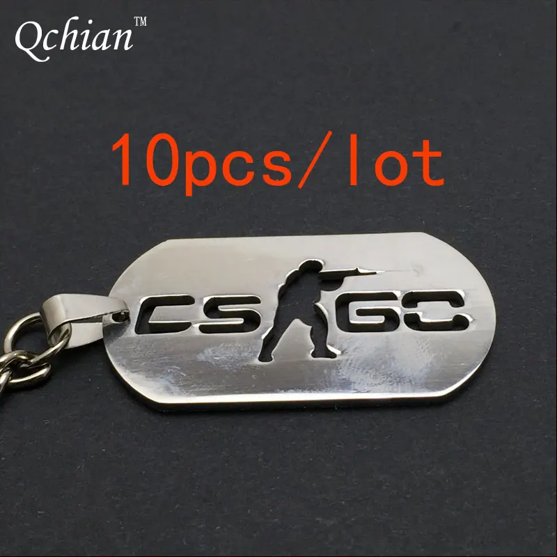 Брелок из нержавеющей стали для ключей игры CSGO 10 шт./лот | Украшения и аксессуары