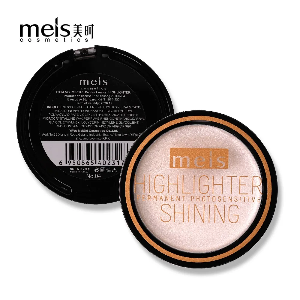 MEIS Марка 4 цветной хайлайтер осветитель Осветляющий Косметика Make Up Палитра