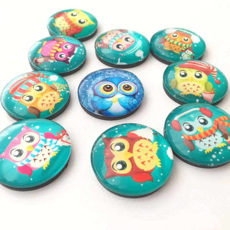 Бесплатная доставка (10 шт./лот) Рождественская Сова магнит на холодильник