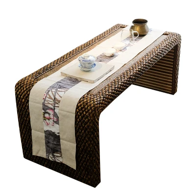 Луи Мода японский балкон Стол Ротанга татами Floatingcombination Простой творческий - Цвет: 80cm50cm50cm