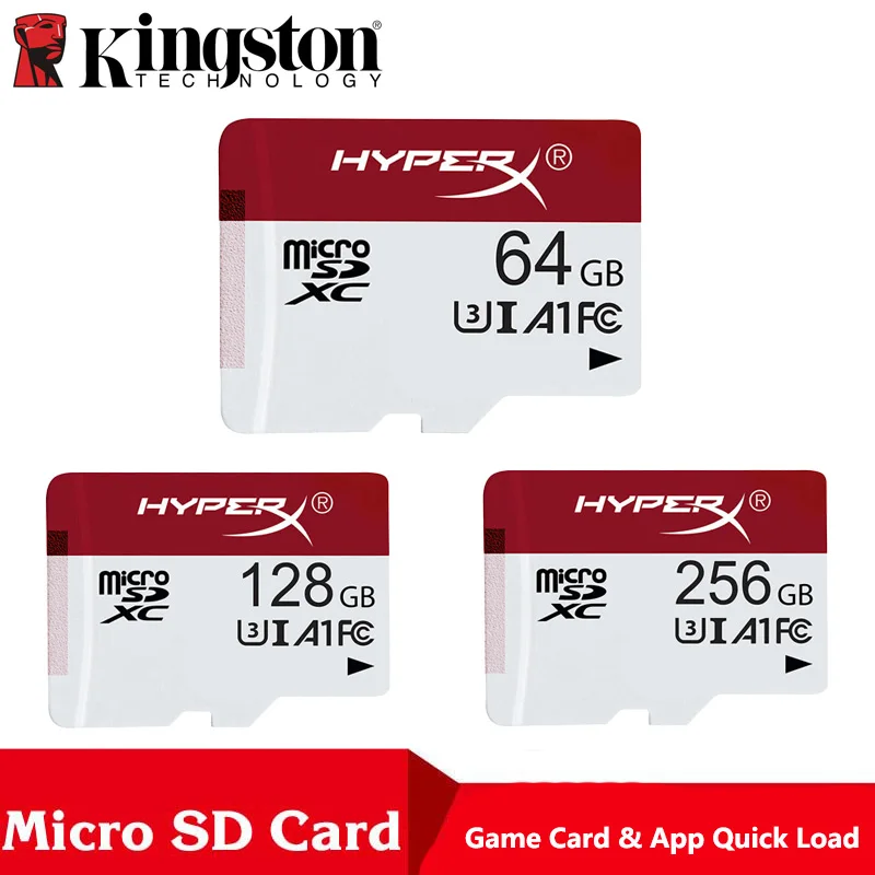 Оригинальная игровая Карта памяти kingston HyperX HXSDC, новая карта Micro SD, 64 ГБ, 128 ГБ, 256 ГБ, класс 10, SD, Мини карта для телефона и игровой машины