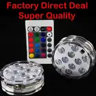 1 шт. светодиодная погружная свеча, цветочный чай, свеча, мигающая, водонепроницаемая, украшение для свадебной вечеринки, кальян