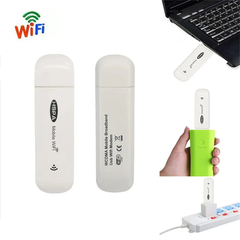 3G USB Modem Mobile Wifi Hotspot Broadband Wireless Router Dongle WiFi Mini Stick with SIM Card Slot