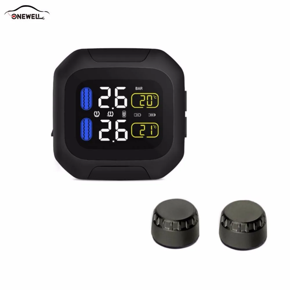 

Оригинальный двигатель система контроля давления в шинах Беспроводная TPMS мотоциклетная сигнализация 2 Внешний датчик мото инструменты