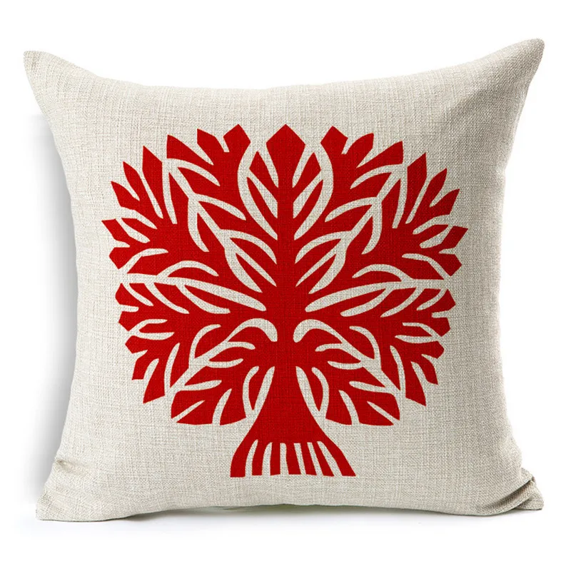 Стильная наволочка с головой оленя декоративная подушка рождественский подарок