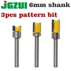 Трафаретный резак с хвостовиком 6 мм, трафаретная петля, фреза с прямым концом, триммер, очистка, утапливание, резак для деревообработки