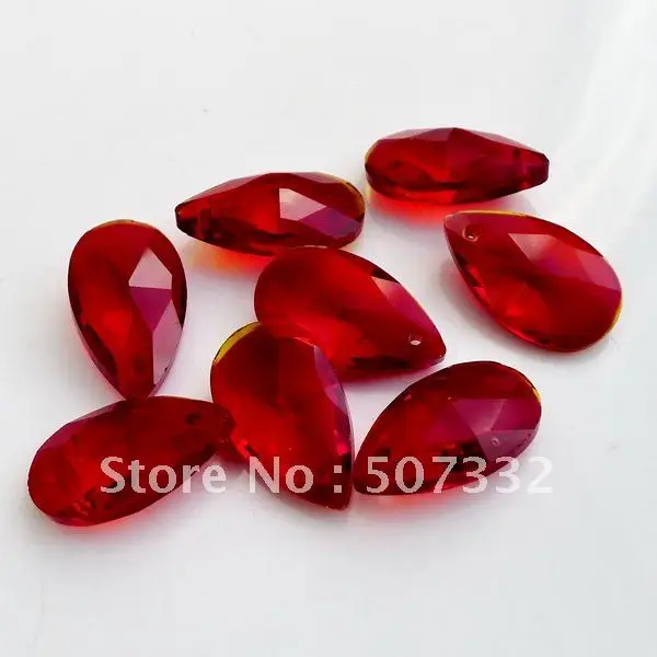 

Free Shipping! Wholesale AAA Top Quality 16mm 6106 Crystal almond/pear Pendant lake siam colour 60pcs