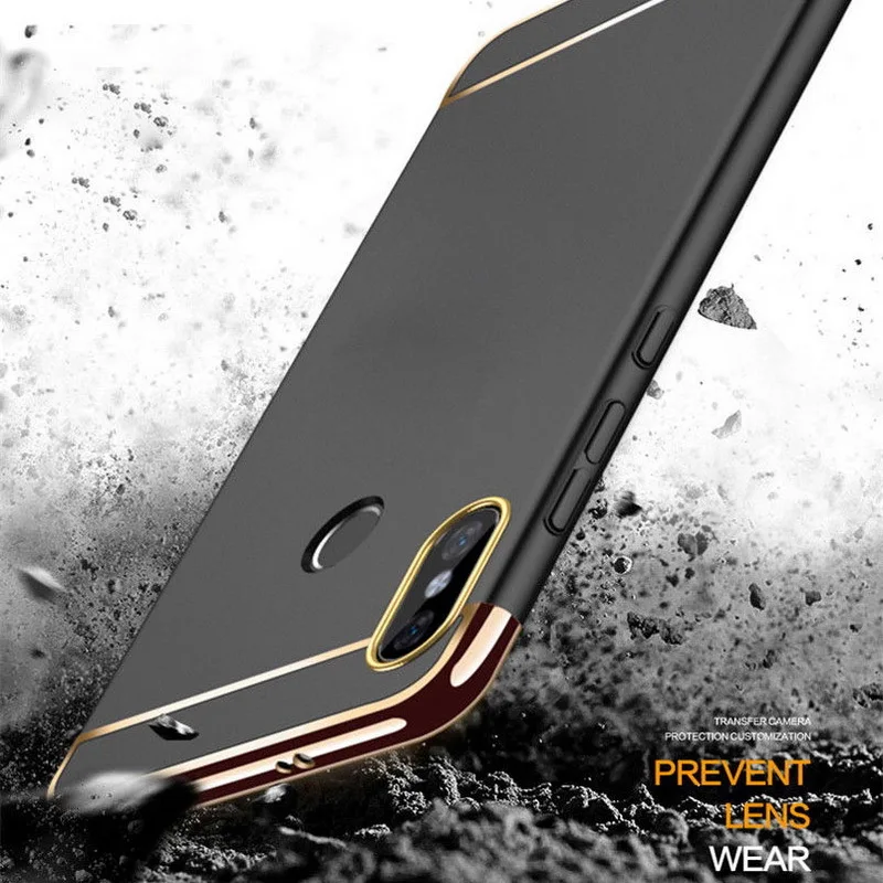 Гибридные Чехлы 3 в 1 для телефонов Xiaomi Redmi Note 5 Pro роскошный полноразмерный