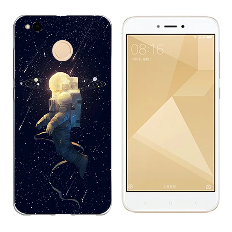 Чехол для Xiaomi Redmi 4X 5 0 &quot мягкий чехол из ТПУ силиконовый с принтом кота и Пейзажа