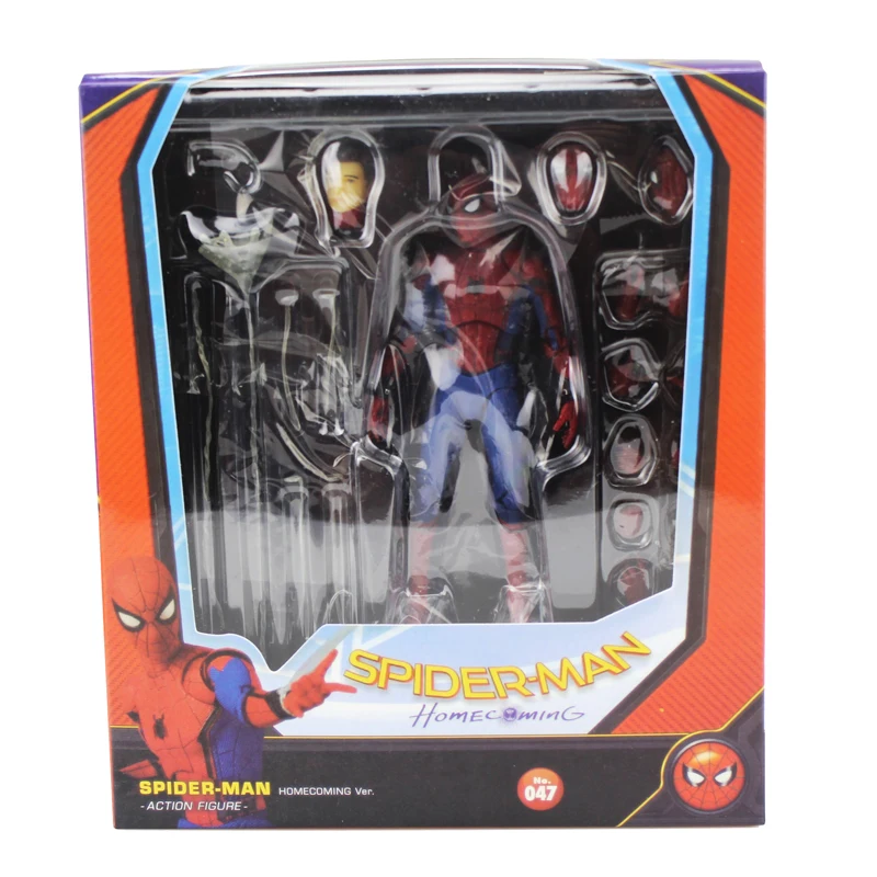 Бесплатная доставка 6 &quotсупер герой Человек паук подвижный возвращение домой