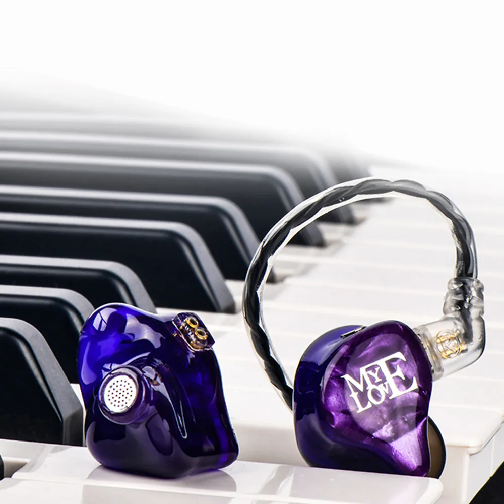 Наушники-вкладыши TFZ MY LOVE III Hi-Fi с монитором графеновые двойные подвижные круглые