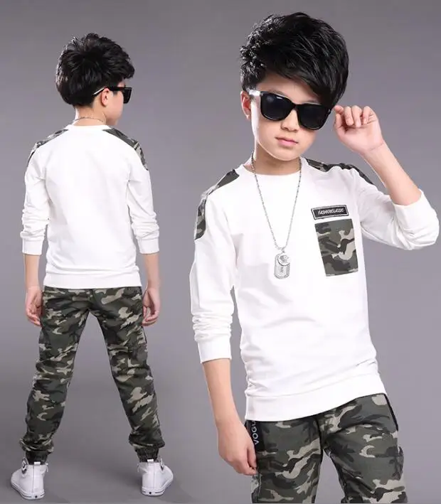 Детский спортивный костюм для мальчиков и девочек комплекты одежды 2017 новая