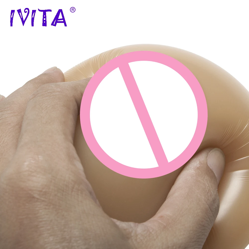 IVITA 500g Realistic Silicone Breast Forms Fake Boobs For Crossdresser Shemale Mastectomy Enhancer Cosplay Christmas Gift |