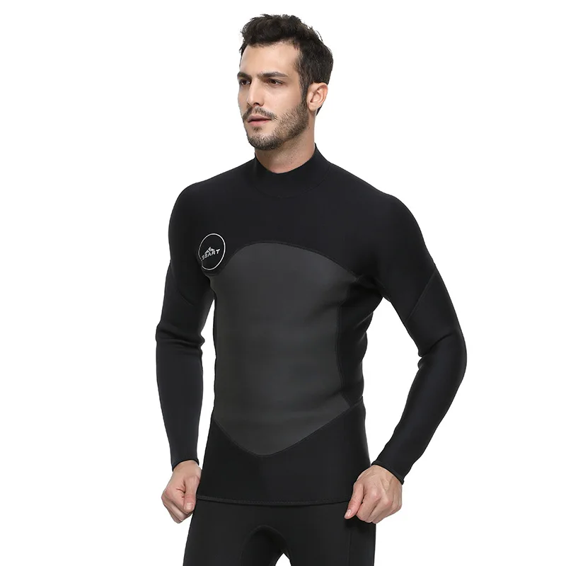 SBART мужские 2 мм неопреновые гидрокостюмы Топ с длинным рукавом куртка с защитой от ультрафиолета купальный комбинезон рубашка Виндсерфинг смузи куртки гидрокостюмы