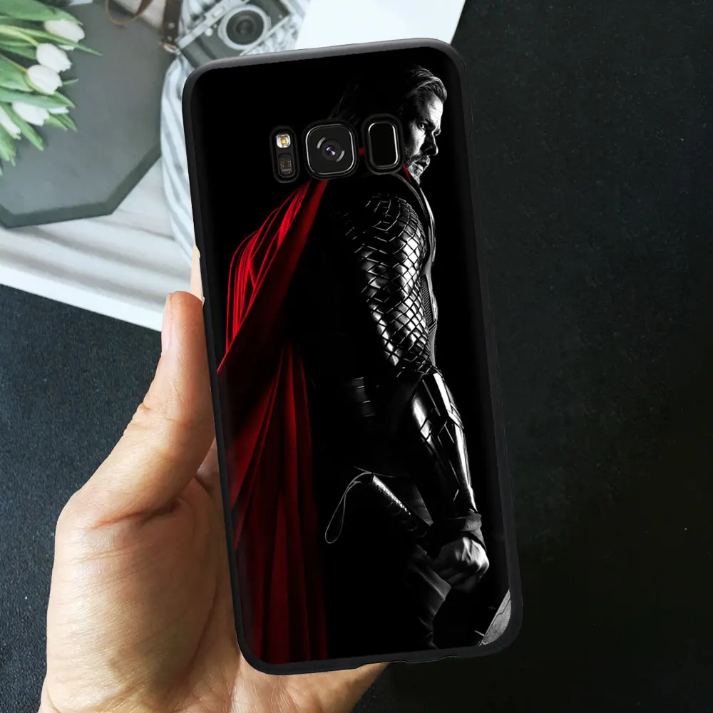 TPU A1229 Классный с героями комиксов Марвел, черный чехол для телефона для samsung A50 A70 S10 S9 S8 плюс S7 A6 Superman Spiderman Batman рисунком ТПУ силиконовый чехол - Цвет: TPU A1229