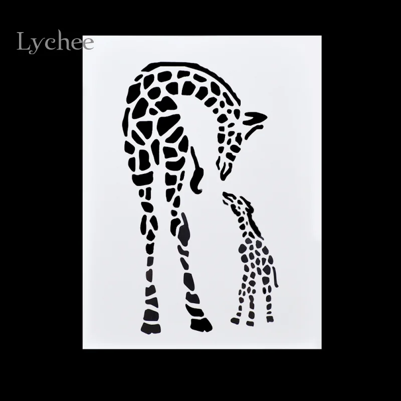 Lychee Life DIY слойные трафареты Маскировочный спрей фотообои лазерная вырезка
