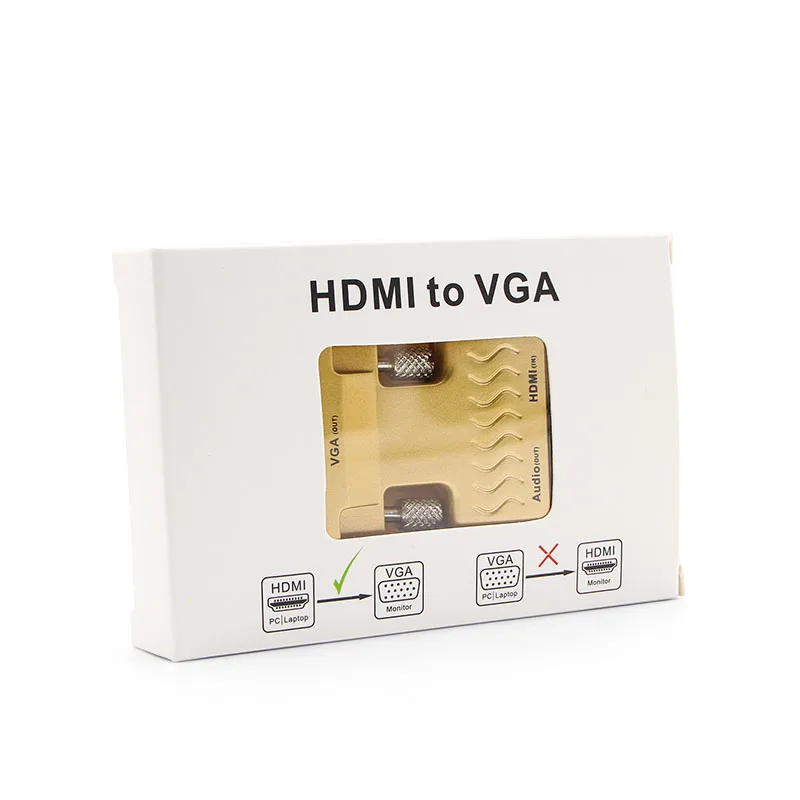 Hdmi turn vga линия с аудио HDMI в VGA компьютер HD конвертер разъем интерфейс hdim|connector|line
