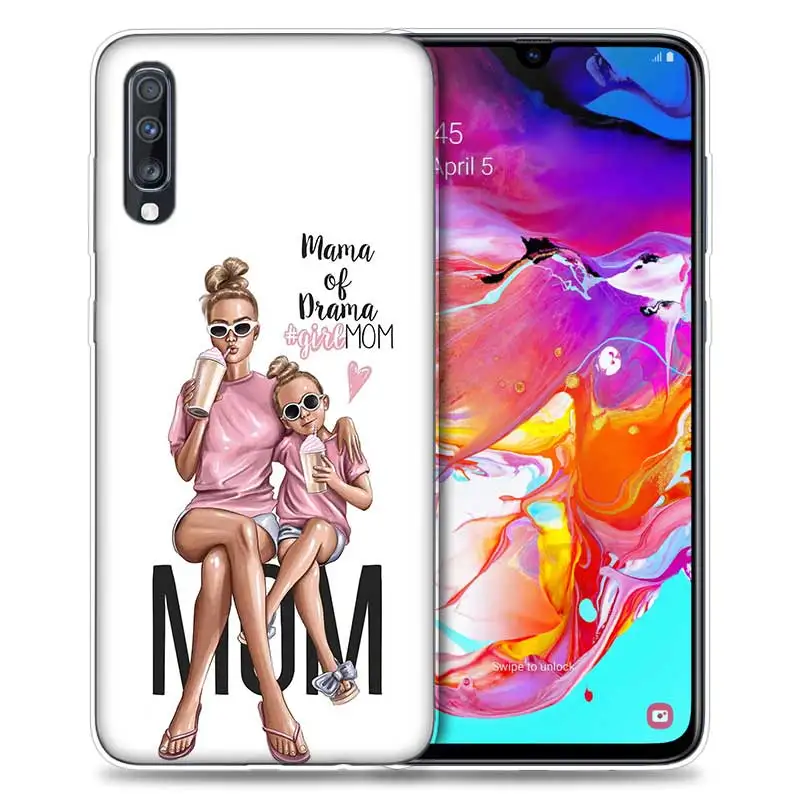 Для мам и детей, девочек queen чехол для samsung A50 A70 A20e A80 A60 A30 A20 A10 A8 A7 A6 плюс A9 мягкий Корпус чехол для телефона в виде ракушки