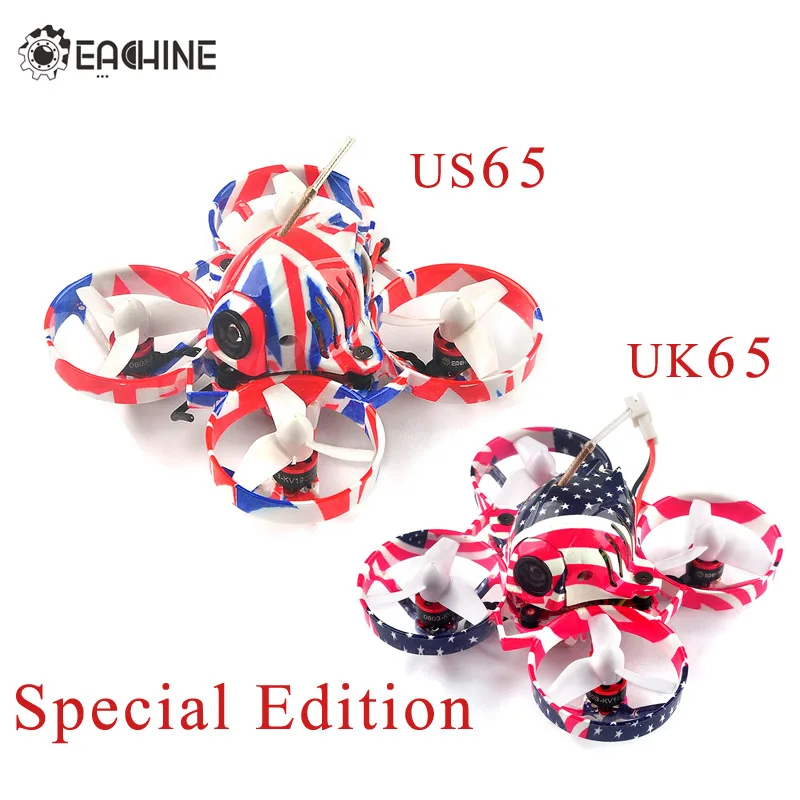 Дрон Whoop FPV Racing US65 UK65 65 мм BNF Crazybee F3 Контроллер полета OSD 6A Blheli_S ESC RC