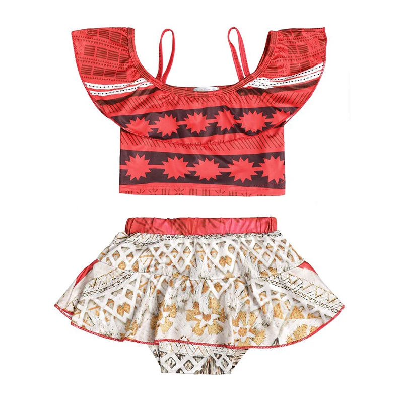 YOFEEL/костюм Моаны Летнее платье принцессы для девочек Наряд костюмированной