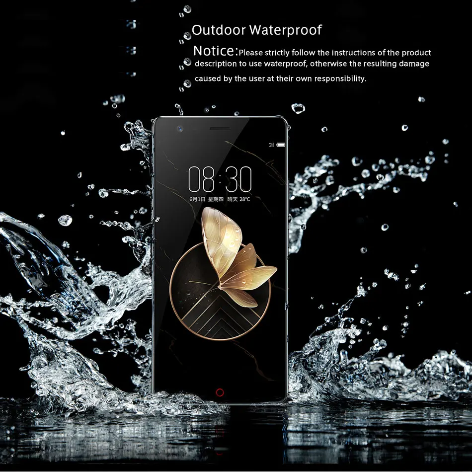 Nubia Z17 5,5 ''4G LTE мобильный телефон Snapdragon 835 1920*1080P 6G ram 64GB rom двойная задняя камера 3200 mAh отпечаток пальца