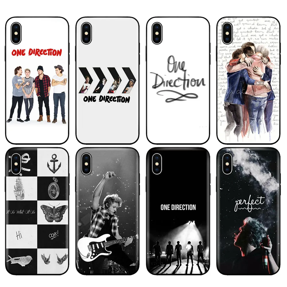 

Black tpu case for iphone 5 5s SE 2020 6 6s 7 8 plus x 10 silicon cover for iphone XR XS 11 pro Max Niall Horan One Direction