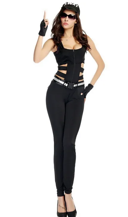 Полицейский костюм сексуальный спецназ снайперский коп униформа для взрослых