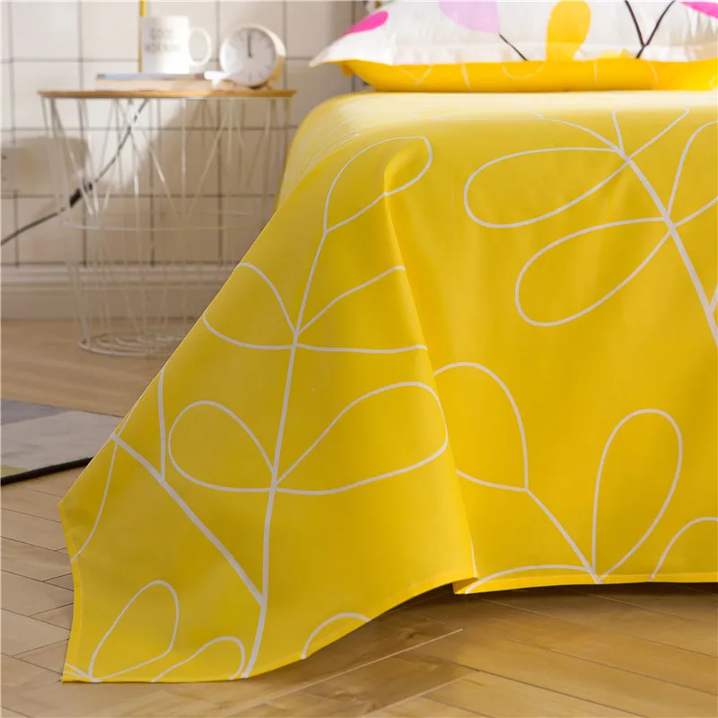 White yellow Bedding Sets Duvet Cover leaves Bed Sheets Pillowcases twin queen king quilt Comforter cover fashion bedclothes | Дом и сад